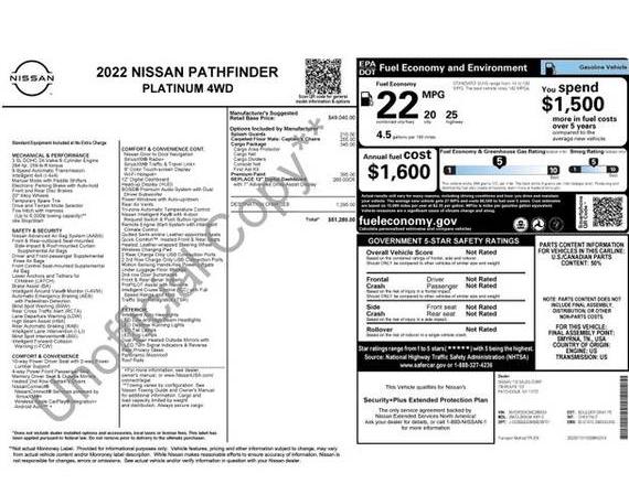 NISSAN PATHFINDER 2022 5N1DR3DK3NC265534 image