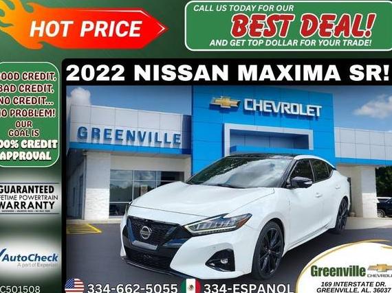 NISSAN MAXIMA 2022 1N4AA6EV2NC501508 image