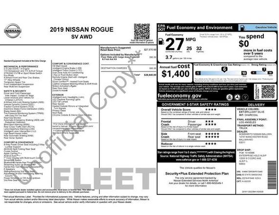 NISSAN ROGUE 2019 KNMAT2MV0KP515443 image
