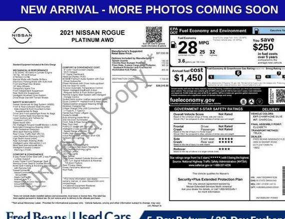NISSAN ROGUE 2021 JN8AT3DD0MW313230 image