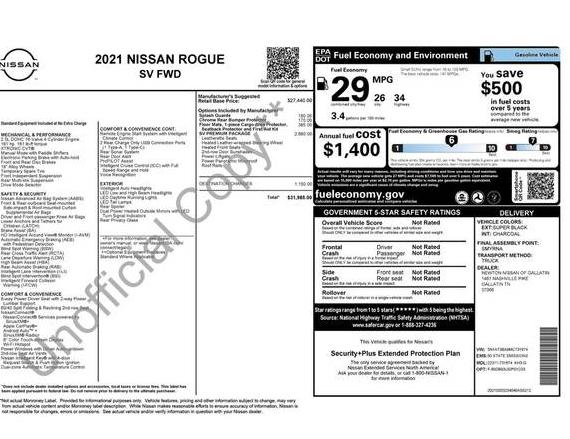 NISSAN ROGUE 2021 5N1AT3BA9MC731674 image