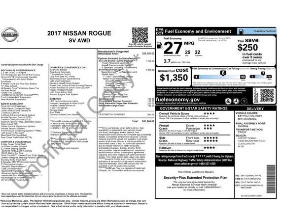 NISSAN ROGUE 2017 5N1AT2MV9HC794743 image
