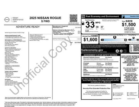 NISSAN ROGUE 2025 5N1BT3AA7SC767561 image