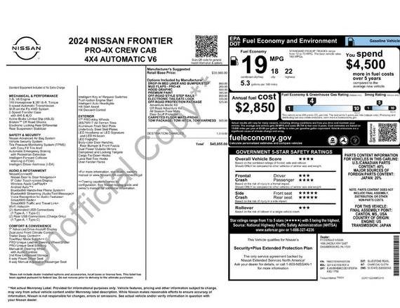NISSAN FRONTIER 2024 1N6ED1EK8RN631036 image NISSAN FRONTIER 2024 1N6ED1EK8RN631036 image