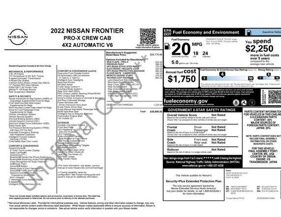 NISSAN FRONTIER 2022 1N6ED1EJ6NN659547 image