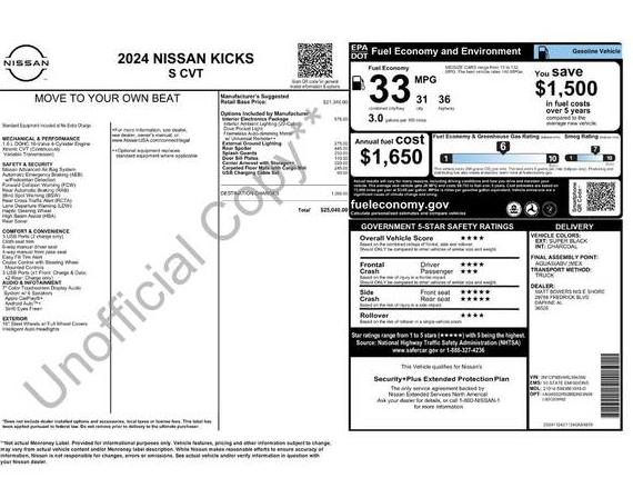 NISSAN KICKS 2024 3N1CP5BV4RL594366 image