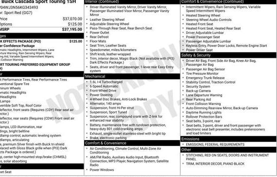 BUICK CASCADA 2019 W04WJ3N56KG343493 image