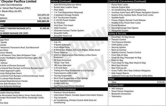 CHRYSLER PACIFICA 2017 2C4RC1GG7HR544536 image
