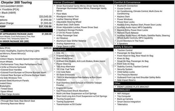 CHRYSLER 300 2022 2C3CCAAG0NH139591 image CHRYSLER 300 2022 2C3CCAAG0NH139591 image