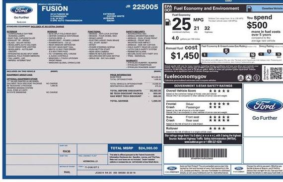 FORD FUSION 2018 3FA6P0H76JR225005 image