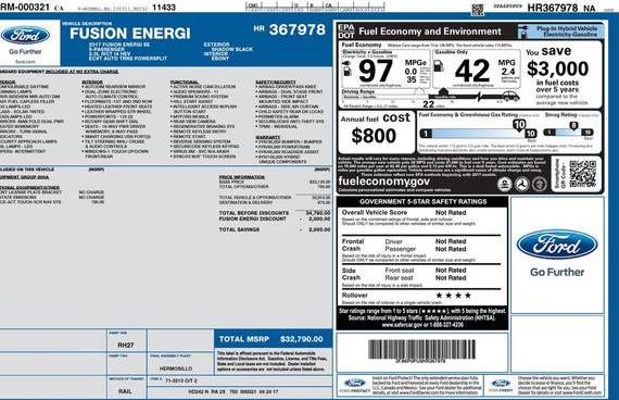 FORD FUSION 2017 3FA6P0PU9HR367978 image