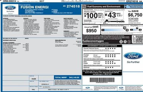FORD FUSION 2014 3FA6P0SUXER274518 image