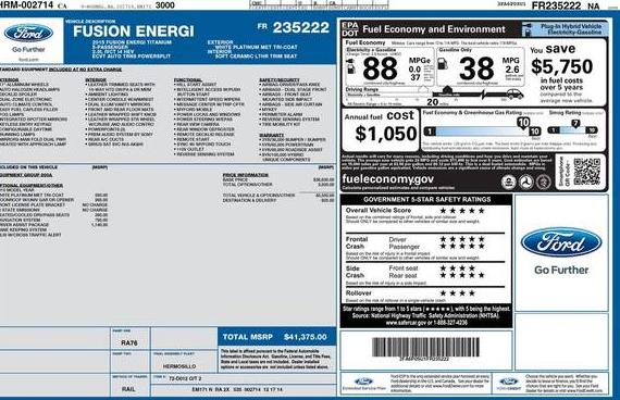 FORD FUSION 2015 3FA6P0SU1FR235222 image