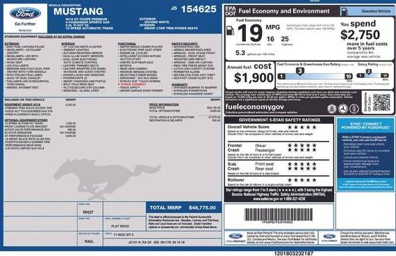 FORD MUSTANG 2018 1FA6P8CF9J5154625 image FORD MUSTANG 2018 1FA6P8CF9J5154625 image