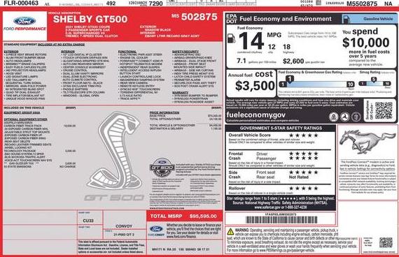 FORD MUSTANG 2021 1FA6P8SJ6M5502875 image