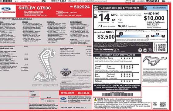 FORD MUSTANG 2021 1FA6P8SJ4M5502924 image