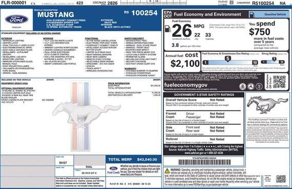 FORD MUSTANG 2024 1FAGP8UH5R5100254 image