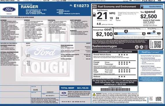 FORD RANGER 2023 1FTER4FH7PLE18273 image