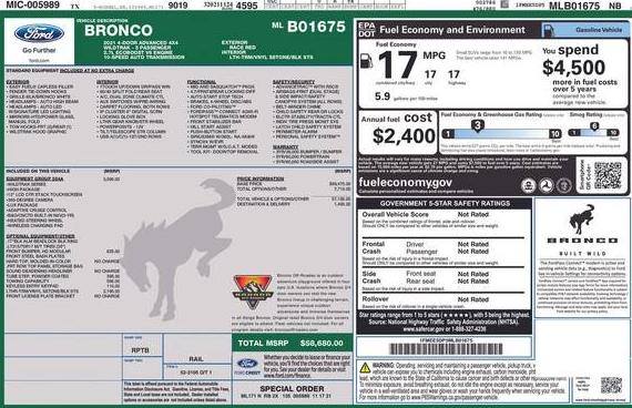 FORD BRONCO 2021 1FMEE5DP5MLB01675 image FORD BRONCO 2021 1FMEE5DP5MLB01675 image