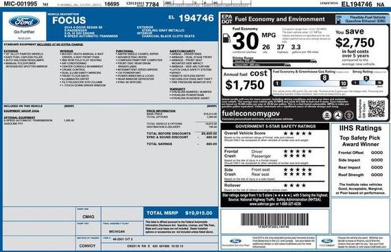 FORD FOCUS 2014 1FADP3F26EL194746 image FORD FOCUS 2014 1FADP3F26EL194746 image