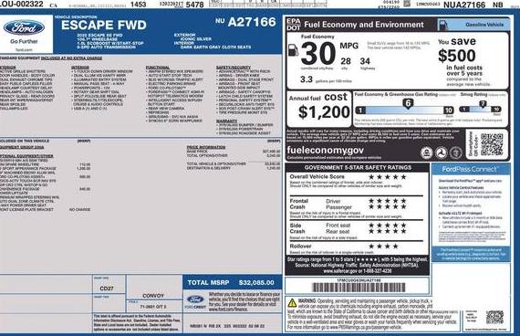 FORD ESCAPE 2022 1FMCU0G63NUA27166 image