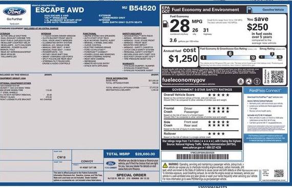 FORD ESCAPE 2022 1FMCU9F68NUB54520 image