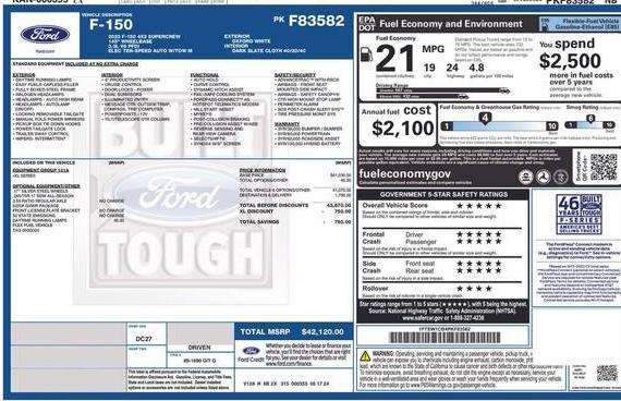 FORD F-150 2023 1FTEW1CB4PKF83582 image
