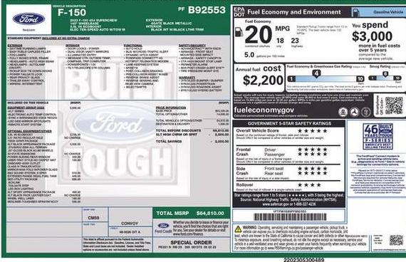 FORD F-150 2023 1FTFW1E85PFB92553 image