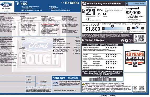 FORD F-150 2019 1FTEW1EP8KFB15803 image