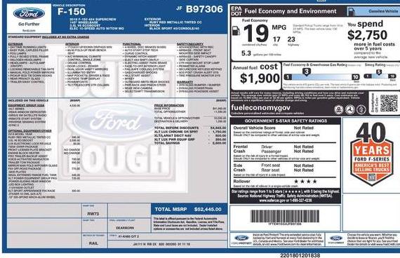 FORD F-150 2018 1FTEW1EGXJFB97306 image