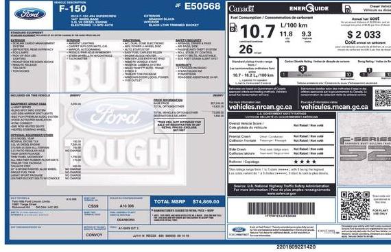 FORD F-150 2018 1FTFW1E12JFE50568 image