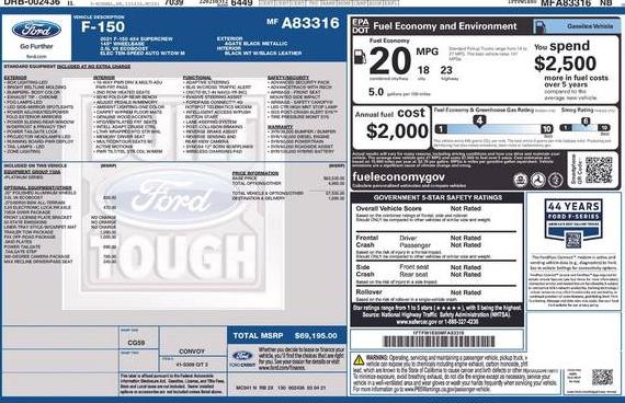 FORD F-150 2021 1FTFW1E80MFA83316 image
