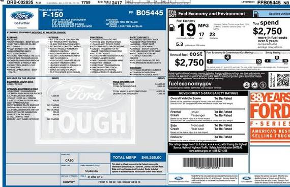 FORD F-150 2015 1FTEW1EG5FFB05445 image