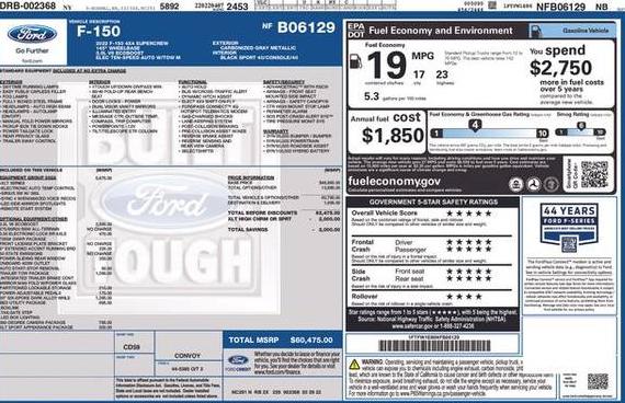 FORD F-150 2022 1FTFW1E86NFB06129 image