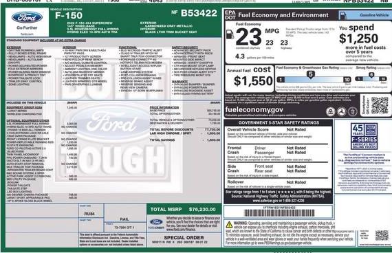 FORD F-150 2022 1FTFW1ED1NFB53422 image