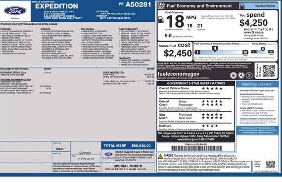 FORD EXPEDITION 2023 1FMJU1J82PEA50281 image