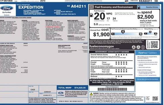 FORD EXPEDITION 2019 1FMJU1KT2KEA64211 image FORD EXPEDITION 2019 1FMJU1KT2KEA64211 image