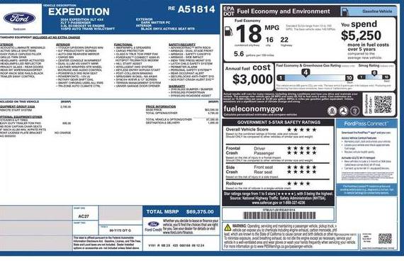 FORD EXPEDITION 2024 1FMJU1J81REA51814 image