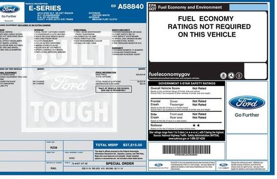FORD E-350 2014 1FBSS3BL2EDA58840 image