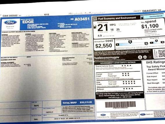 FORD EDGE 2013 2FMDK4KCXDBA03451 image