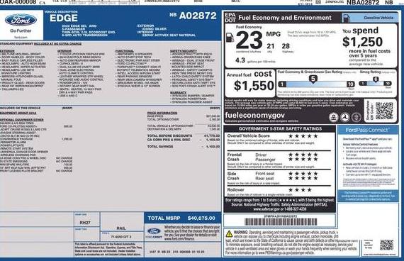 FORD EDGE 2022 2FMPK4J91NBA02872 image