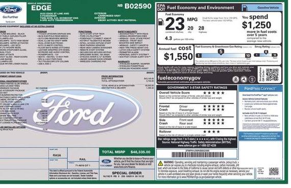 FORD EDGE 2022 2FMPK4J99NBB02590 image