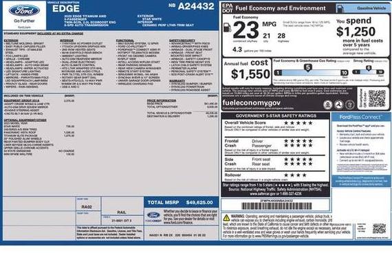 FORD EDGE 2022 2FMPK4K98NBA24432 image