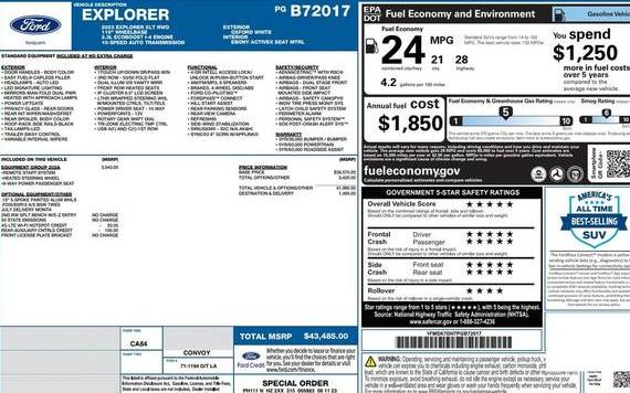 FORD EXPLORER 2023 1FMSK7DH7PGB72017 image FORD EXPLORER 2023 1FMSK7DH7PGB72017 image