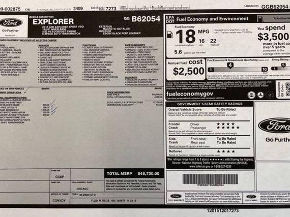 FORD EXPLORER 2016 1FM5K8GT3GGB62054 image