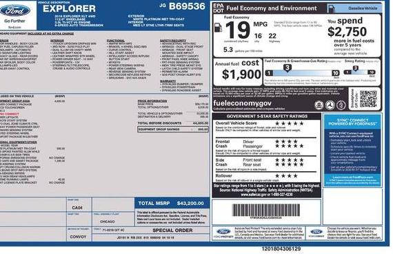 FORD EXPLORER 2018 1FM5K8D82JGB69536 image