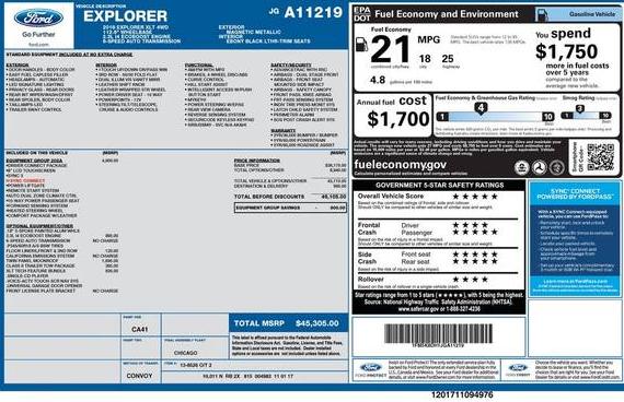 FORD EXPLORER 2018 1FM5K8DH1JGA11219 image