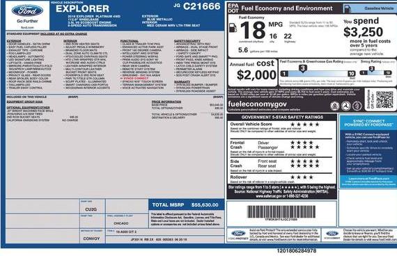 FORD EXPLORER 2018 1FM5K8HT4JGC21666 image