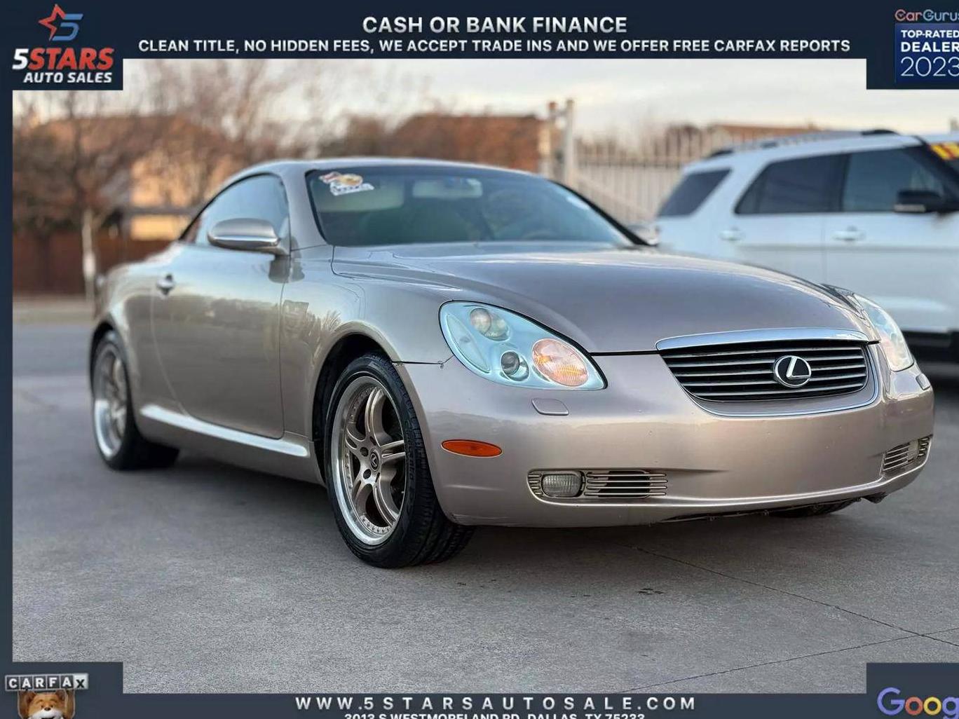 LEXUS SC 2003 JTHFN48Y730038695 image