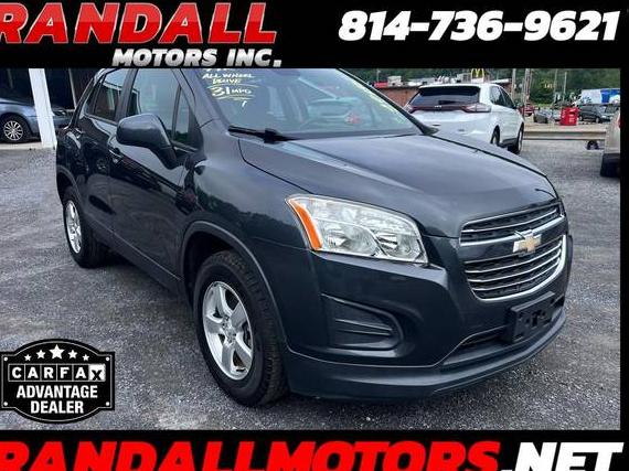 CHEVROLET TRAX 2016 3GNCJNSB4GL277230 image
